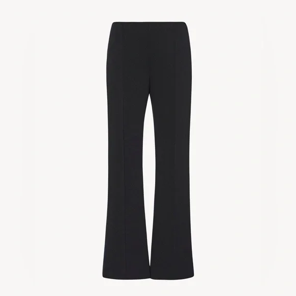 THE ROW Beca Stretch Wool Crop Flared Pants size 0 Black - Picture 4 of 7